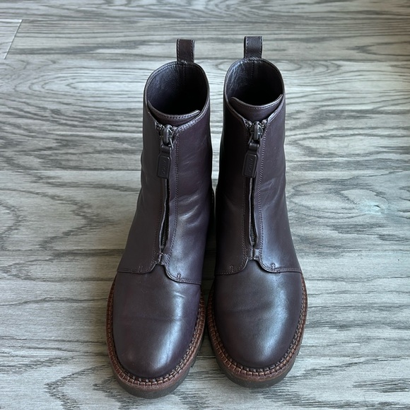 Vince Cabria Lug zip combat boots size 6.5 - Picture 1 of 14